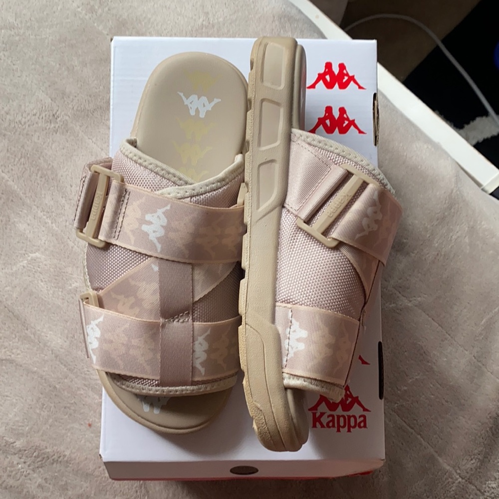 Beige Kappa Slides Men Size 6!! Worn Once